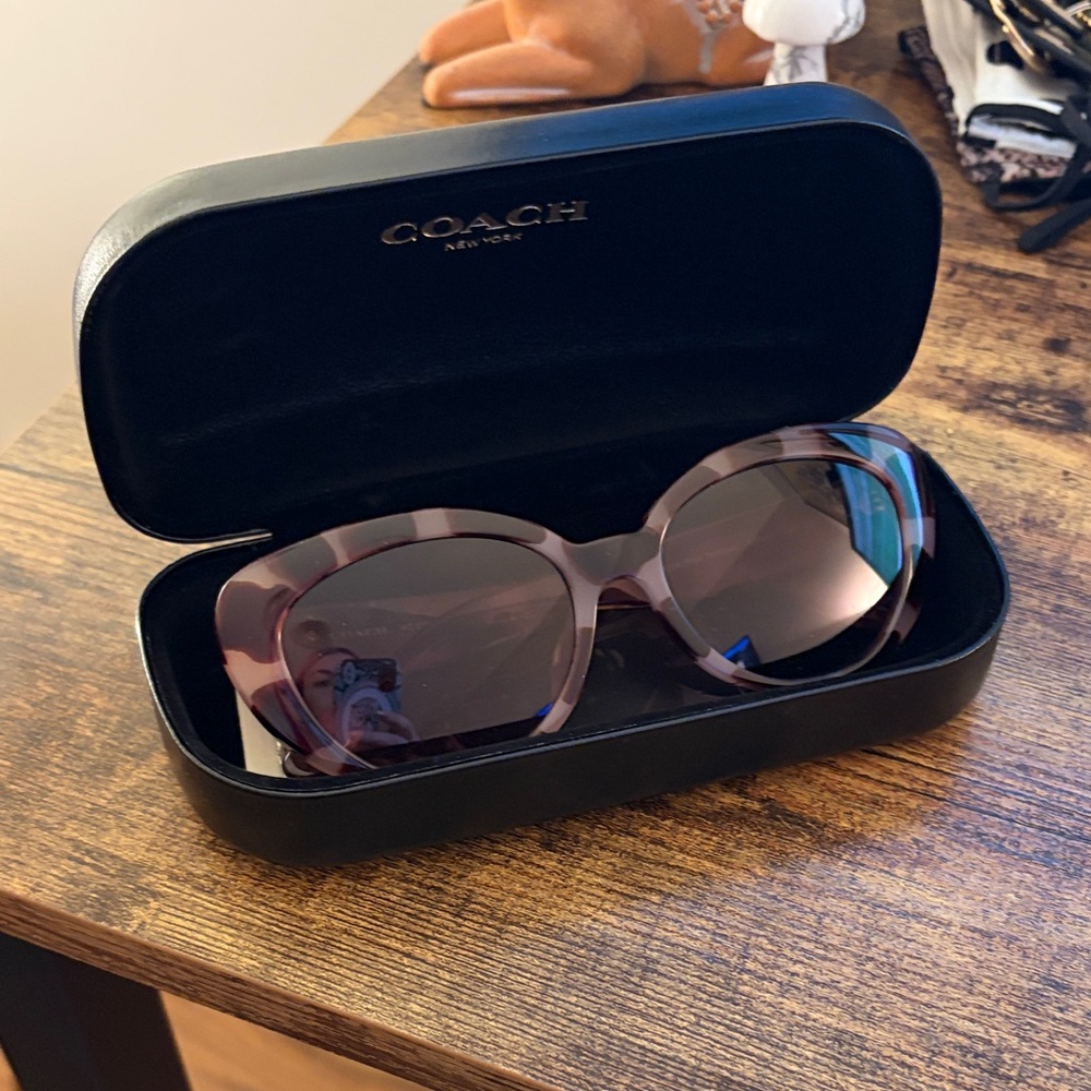 Coach Women's Sunglasses with Brown Pattern - Picture 2 of 4
